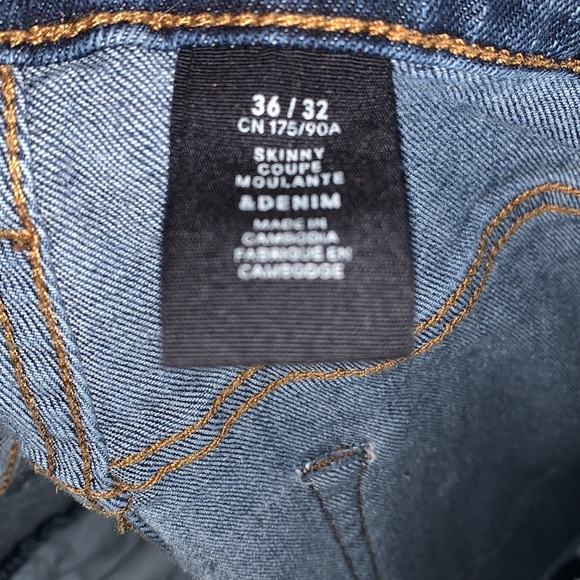 H&M Mens Skinny Coup Moulante Denim Jeans size 36/32 - Picture 6 of 8